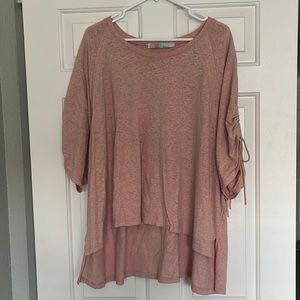 Free People beach women’s oversized sweater, pink, size S